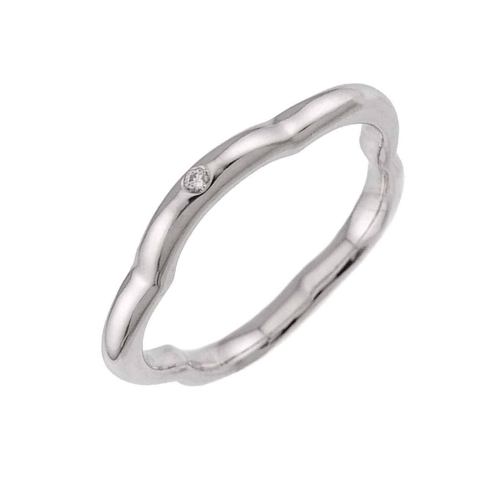 Chanel Camellia Ring #47, Diamond, 18K White Gold (750)